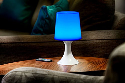 Auraglow Kabellose LED-Lampe mit Farbänderung Ferngesteuertes Batteriebetriebene Stimmungslicht