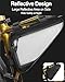Danuosie Bike Frame Bag, Water Resistant Reflective Bicycle Triangle Bag with 2 Side Pockets, Top Tube Bag for Phone, Bicycle Storage Pouch for MTB & Road Cycling Tool Accessories