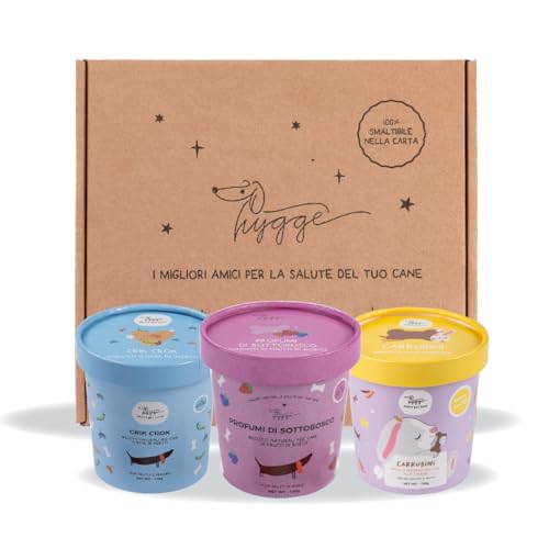 Delicious Box: Natürliche Hundekekse Set 3 Packungen (Kürbis, Karrubine, Crick Crock ohne Getreide | Leckere und gesunde Hundesnacks, geeignet für alle Größen | 300 g | Hygge Dog