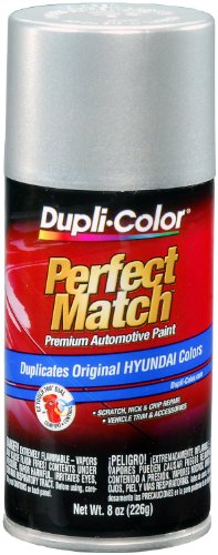 Image of Dupli-Color (BHY1800-6 PK Bright Silver Metallic Perfect Match Automotive Paint For Hyundai Vehicles - 8 oz. Aerosol, (Case of 6)