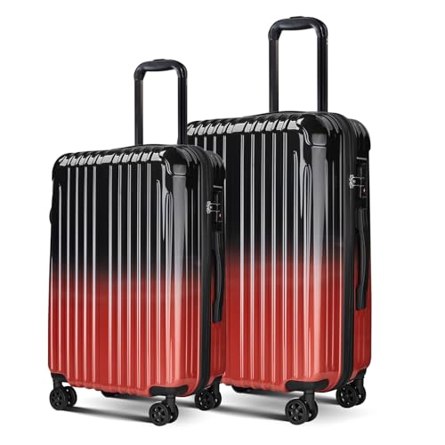 Image of Carry on Luggage 2 Piece(20in /24inch - Airline Approved Suitcases with Spinner Wheels, Built-In TSA Lock,Hard Shell Expandable Suitcases
