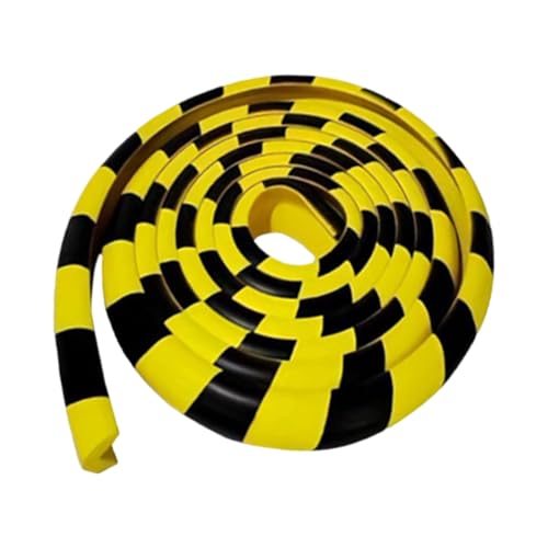 Protège-Angles Mural – Mousse Ignifuge Jaune et Noire à Forte Adhésion Autocollante | Coіns en Caoutchouc en Forme de L Antichoc pour Garage, Meuble, Armoire, Porte