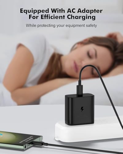 Image of Original Samsung 45W 3.0 Charger Power Adapter for Super Fast Charging with 3.3 FT Cable Compatible with S26 | S26 Plus | Ultra | S25 | M17 | M17e | S25 Ultra | M56 | M07 | M06 | A57, F70e, F07