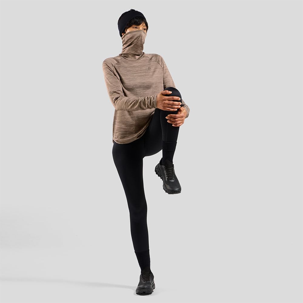 Odlo Essential Thermal Mid Layer Camiseta de Running Mujeres Misty Lilac Melange