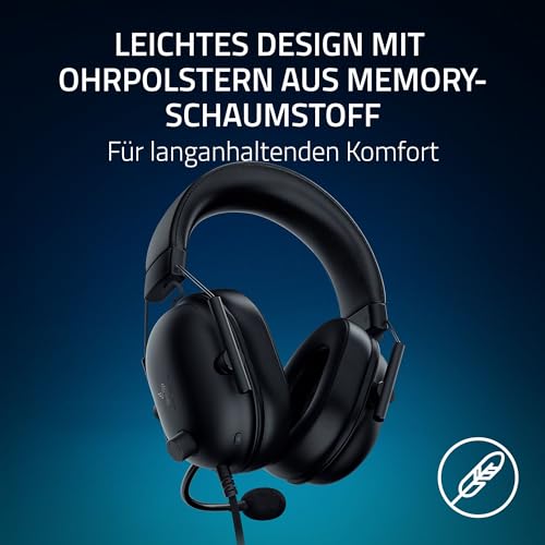 Razer Blackshark V2 X (Playstation) - Kabelgebundenes E-Sport Headset für Playstation Konsole (250g, Nierenmikrofon, 50mm Treiber, Passive Geräuschunterdrückung, 3,5mm Anschluss) Schwarz – Bild 6