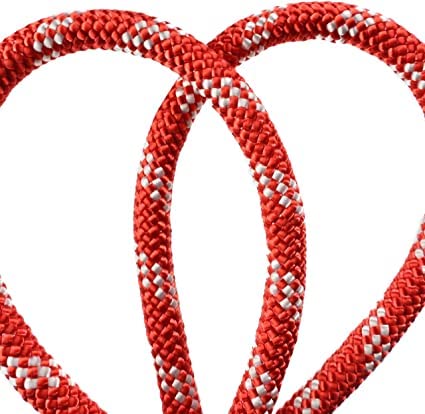 The Red-3 2-in-1 Prusik Positioning Lanyard for Climbing & Fall Protection - Static Kernmantle Rope 1/2 inch Diameter x 15 ft, 5,400 lb MBS - 2 Aluminum Safety Snap Swivels