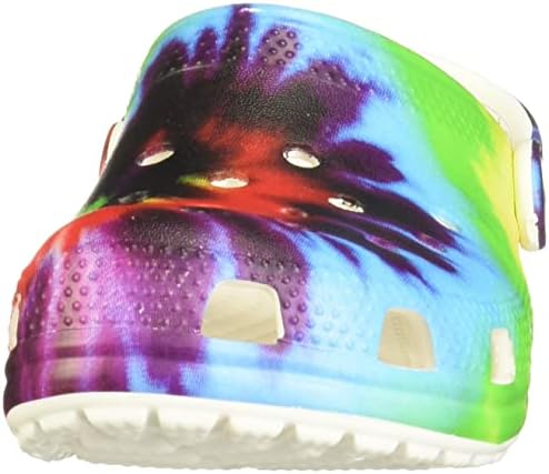 Crocs Classic Tie Dye Clogs (Toddler), Rainbow Tie Dye, 7 Toddler | Image 1