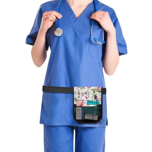 Generic Hummingbird Floral Nurse Badge Accessories Nursing Student Essentials with Buckle Adjustment Belt Versatile and Suitable for Various Medical Professionals for Pharmacists,Dentists, Medium4