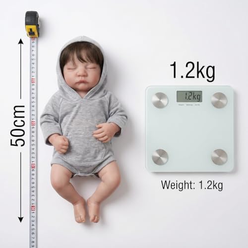 Muñeco Bebé Reborn Silicona Realista 49 cm Niño miniatura 3