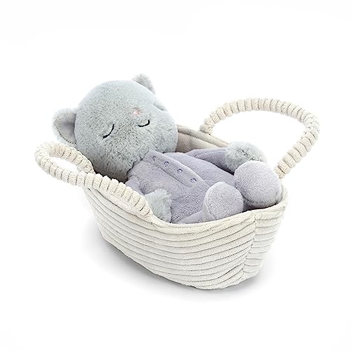 Image of Jellycat Rock-a-Bye Kitten Stuffed Animal, 8 inches - Cats & Kittens Plush Toy - Classic Children's Gift
