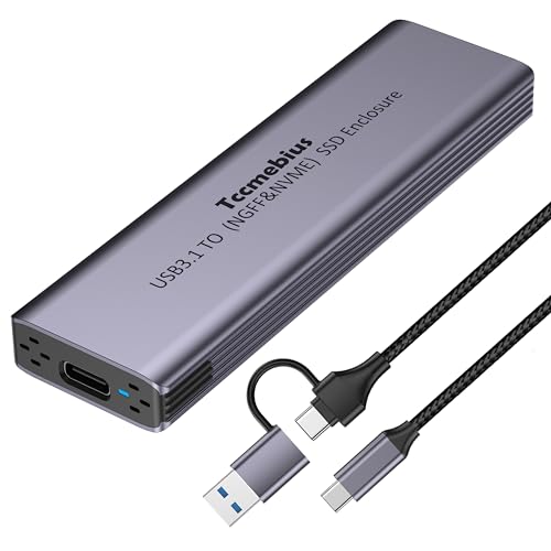 Caja externa para SSD M.2 NVMe USB 3.1 de aluminio miniatura 1