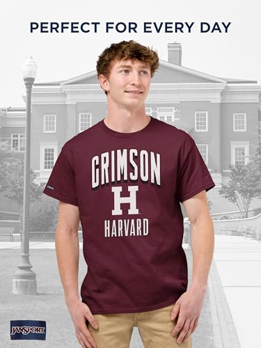 Image of JanSport NCAA Officially Licensed Campus Short Sleeve T Shirt for Men, Soft & Breathable Pre-Shrunk Cotton Crewneck T Shirt