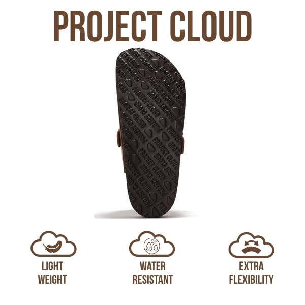 Image of Project Cloud 100% Genuine Leather Footbed Clogs for Women - Memory Foam Arch Support Slippers for Women - Trendy Slip-ons Women's Mules & Clogs Sandals