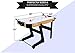PUCK Calix 4-Foot Folding Air Hockey Table (Brown)
