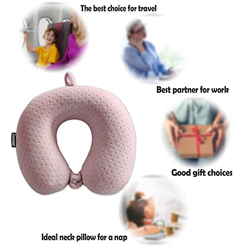 Gosider Neck Pillows For Sleeping Travel Pink Travel Pillow Comfortable U Shape Memory Foam Pillows Neck And Head Support Portable Travel Neck Pillow Suitable For Planes thumb #4