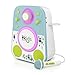 Singing Machine Kids SMK250BG Mood LED Glowing Bluetooth Sing-Along Speaker with Wired Youth Microphone Doubles as a Night Light, Blue/Green