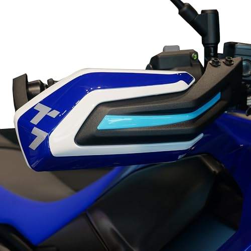 Protège-mains Yamaha Tenere 700 2025 autocollants 3D résine bleus Protection moto par Labelbike