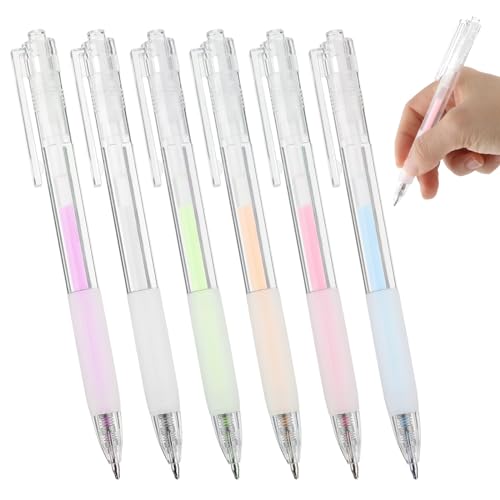 Mabor 6 Pcs Glue Stick Pens for Crafting Easy Precise Control Fine Tip Quick Dry Paper Craft Glue for Card Making