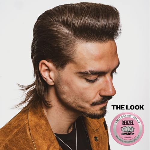 Foto von Reuzel Pink Grease Heavy Hold Pomade, Hair Holding Wax For Men, 113 g