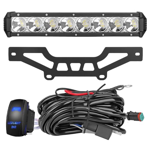 Chelhead X3 Shock Tower Light Bar Mount Compatible with Can-Am Maverick X3 & X3 Max X RS Turbo R Including 40W Led Light Bar and Rock Switch Wiring Harness