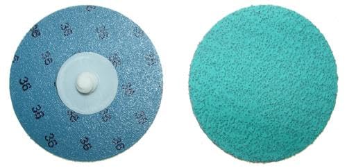 Magnate Z3QR3 Type R Zirconia Alumina Quick Change Discs, 50 Discs/Pack - 3" Diameter, 36 Grit