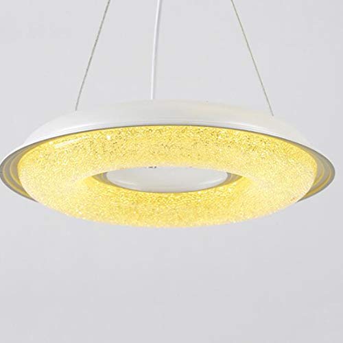 Lampe suspendue LED à intensité variable lustre acrylique blanc