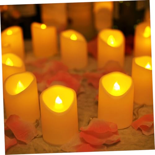 Luces LED de vela sin llama lámparas de simulación brillante USB para bodas 7
