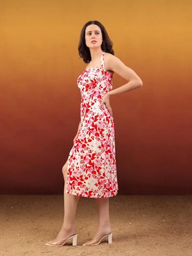 Image of PURVAJA Women's A-Line Midi Dress