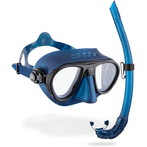 Cressi Calibro Mask and Corsica Snorkel Kit - Blue