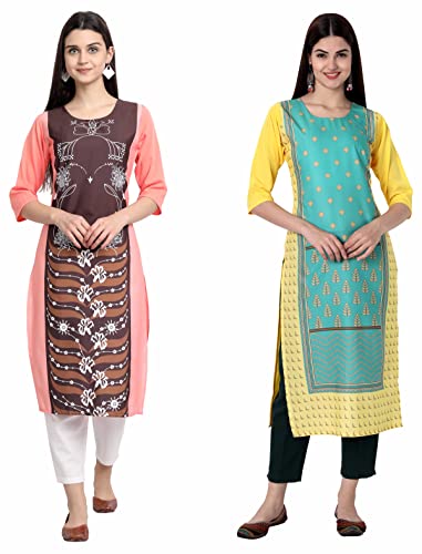 Image of Women's Crepe Straight Kurta