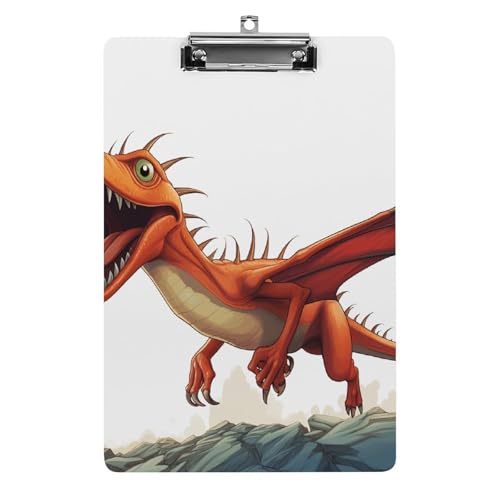 Planche à pince dinosaure A4 pour organiser les cours et le bureau