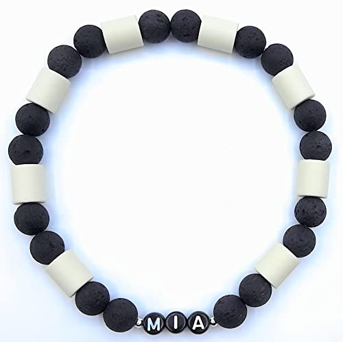 Halsband für Hunde mit EM-Keramik und Namen – individuell für Dich handgefertigt - natürlicher Schutz für Ihren Liebling (Metallperle Silber)