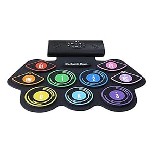 Elektronisch Drumstel Electronic Drum Set, 9-Sided Dual Horn Draagbaar Percussion Instrument voor Kinderen en…