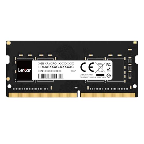 Lexar SODIMM 8Go DDR4 RAM 3200 MHz, 260-Pin So-DIMM, Ram PC Portable, Mémoire pour Ordinateur Portable SODIMM, Mémoire RAM, Memoire Haute Performance,...