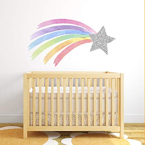 Vinilo Decorativo Unicornio Arcoiris 32x18 pulgadas miniatura 2
