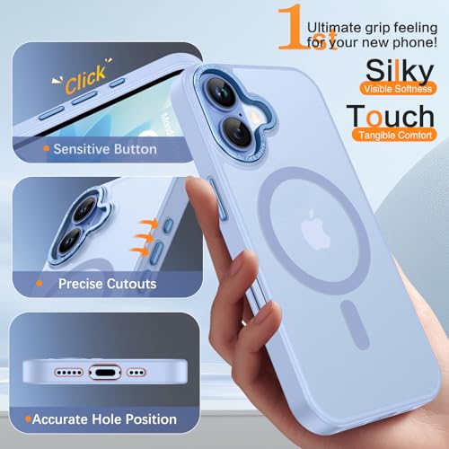 Image of BENTOBEN Magnetic for iPhone Case Compatible with Magsafe, Light Blue