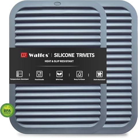 Walfos Silicone Trivets for Hot Pots and Pans Cover