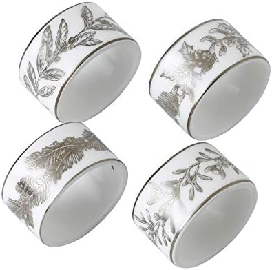 Waterford Wedgwood 2020 Winter White Napkin Ring Set of 4