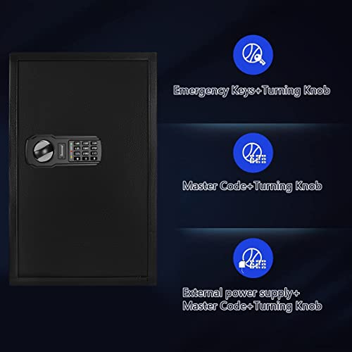 Songyung 177 Keys Cabinet Wall Safe With Sensor Light And Emergency External Power Supply, Electronic Key Safe,Secure Wall Mount Safe With 177 Key Tags For Hotels,Office,Companies,Car Dealerships #TOP5