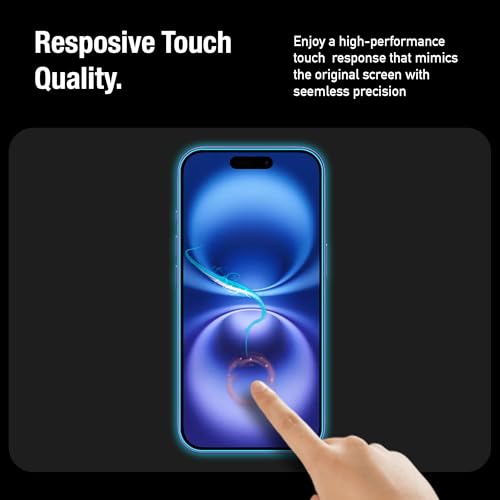 Image of Supershieldz Youtuber's Choice Series Tempered Glass Screen Protector Guard for iPhone 15 /16 - 2 Pack