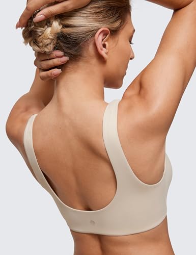 Image of CRZ YOGA Softhold U Back Bralette | Double Lined, Light Support, Non Padded, Wireless, Casual, Ultra-Soft, Scoop Neck, Everyday Bra for Women