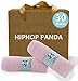 HIPHOP PANDA Bamboo Baby Washcloths,30 Pack (Pink) - 2 Layer Ultra Soft Absorbent Bamboo Towel - Natural Reusable Baby Wipes for Delicate Skin - Baby Registry as Shower