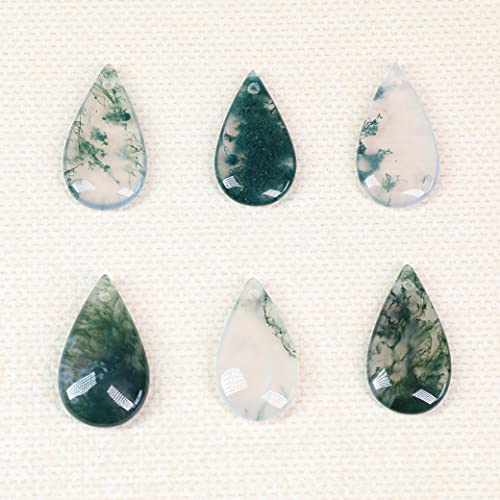 COAI 925 Sterling Silver Moss Agate Leaf Pendant Necklace3