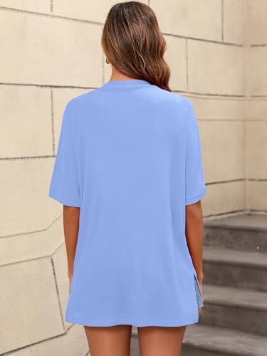 Image of Women's Lightweight Open Front Cardigans Short Sleeve Casual Soft Sheer Cardigan S-2XL with Pockets