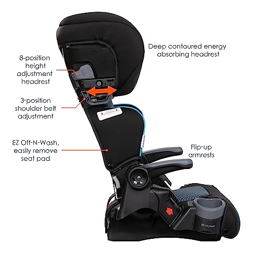 Baby Trend Protect 2-in-1 Folding Belt-Positioning Booster Seat, Aqua Tech - image 7