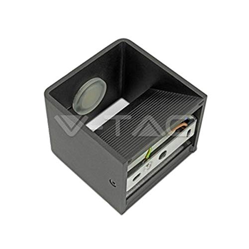 Applique Murale LED Design Carré Blanc VT-758 Format 10cm - 2