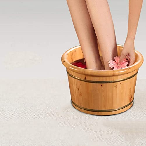 Cubeta de madera ciprés para spa de pies miniatura 3
