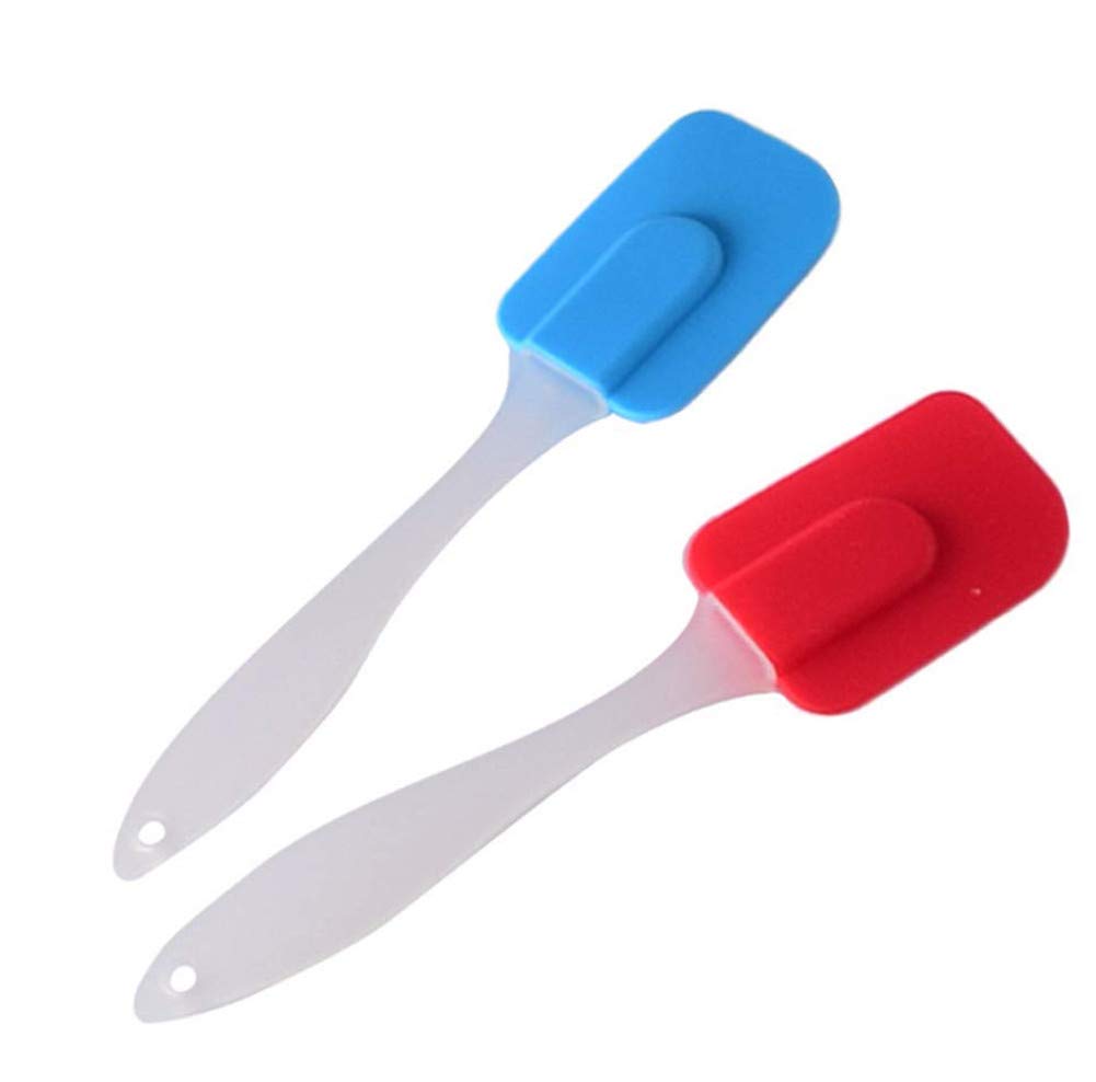 Set of 2 Silicone Spatula Spatula Set, 18 cm Length, Heat Resistant, Dishwasher Safe
