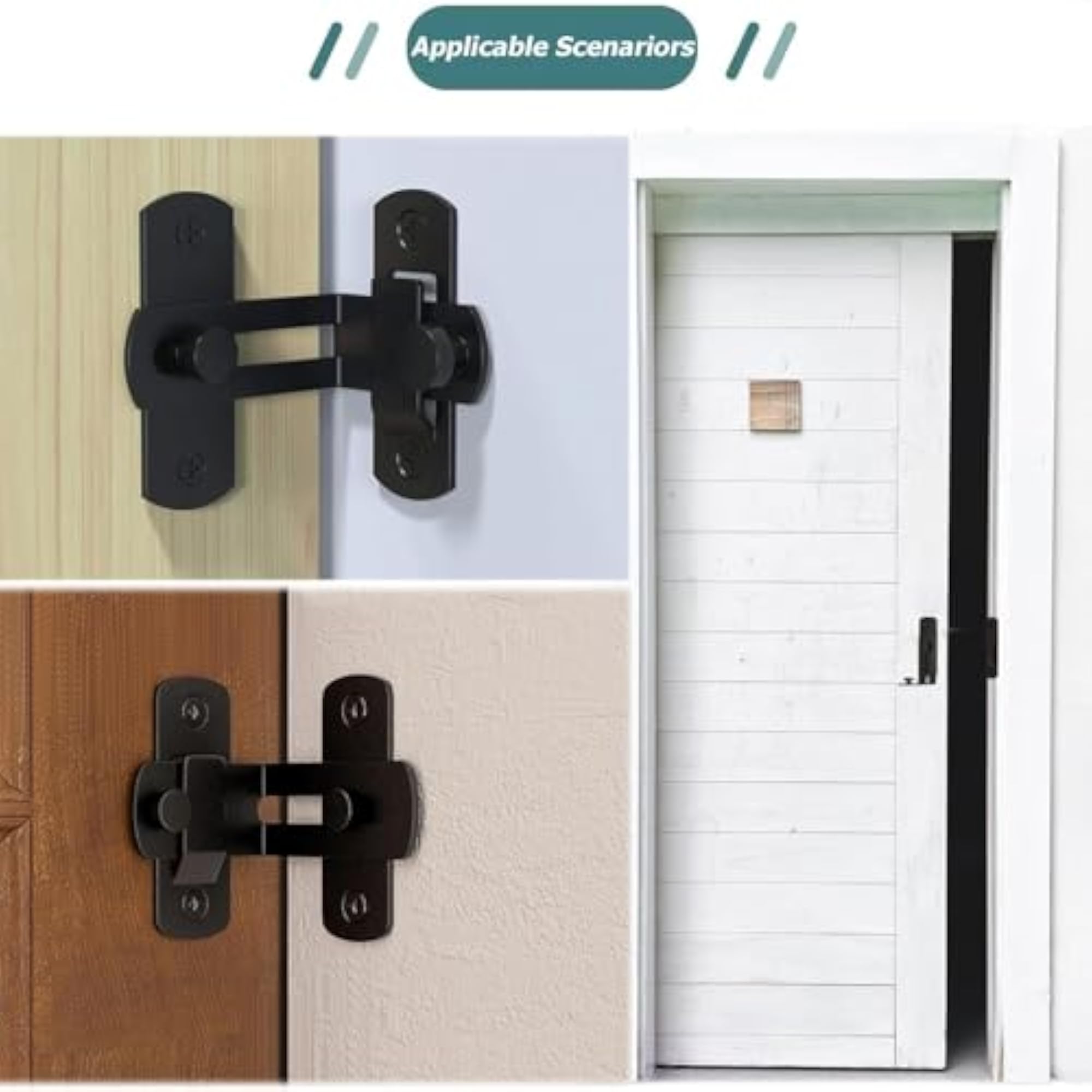 90 Degree Flip Barn Door Lock