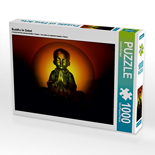 CALVENDO Puzzle „Buddha Im Gebet“ – 1000 Teile, 64x48 Cm, Premium Qualität Aus Europa